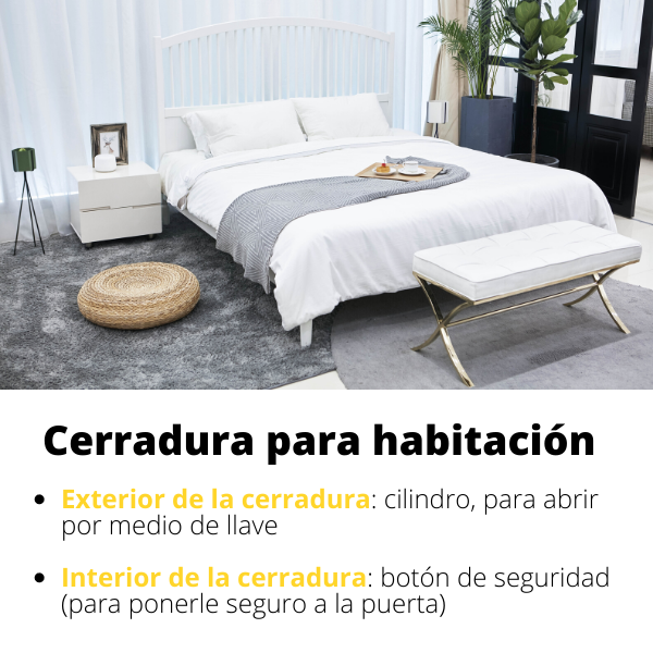Pomo Carolina Roseta Larga para Habitación