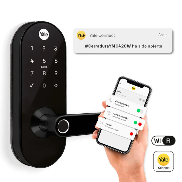 Cerrojo Digital YMC420D + Módulo para abrir desde el celular