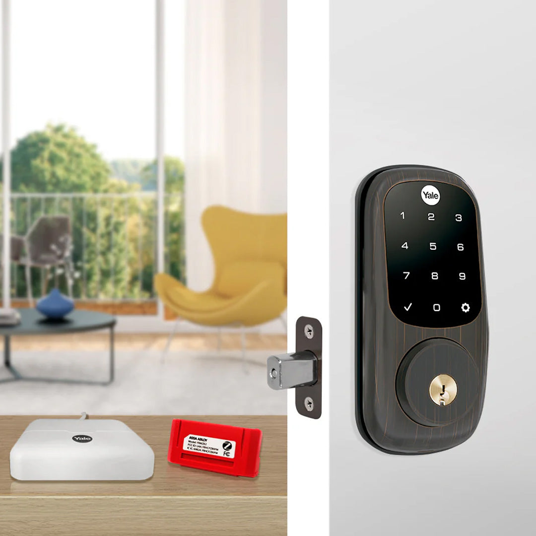 Cerrojo Digital YRD226 Bronce Oscuro + Módulo para abrir desde el celular