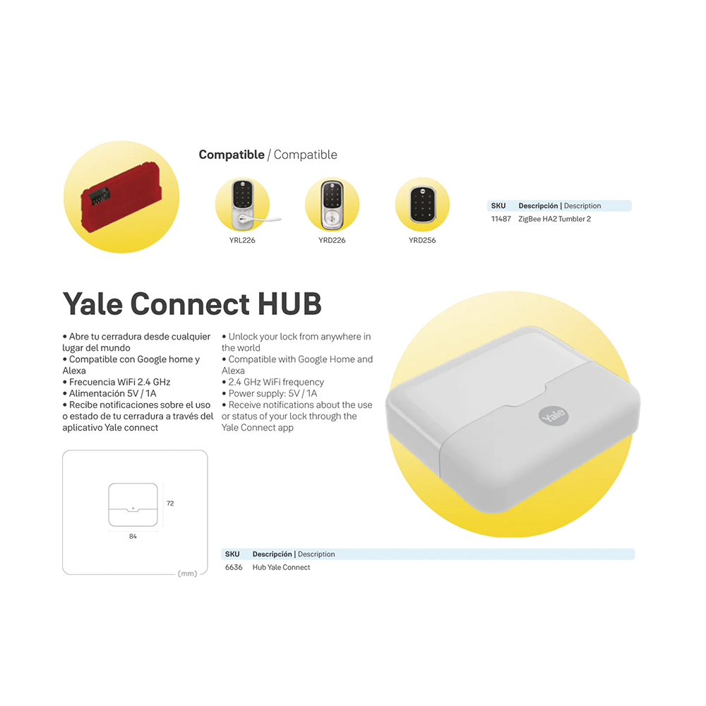 Módulo de integración Zigbee (Cerrojos YRD - YRL)*