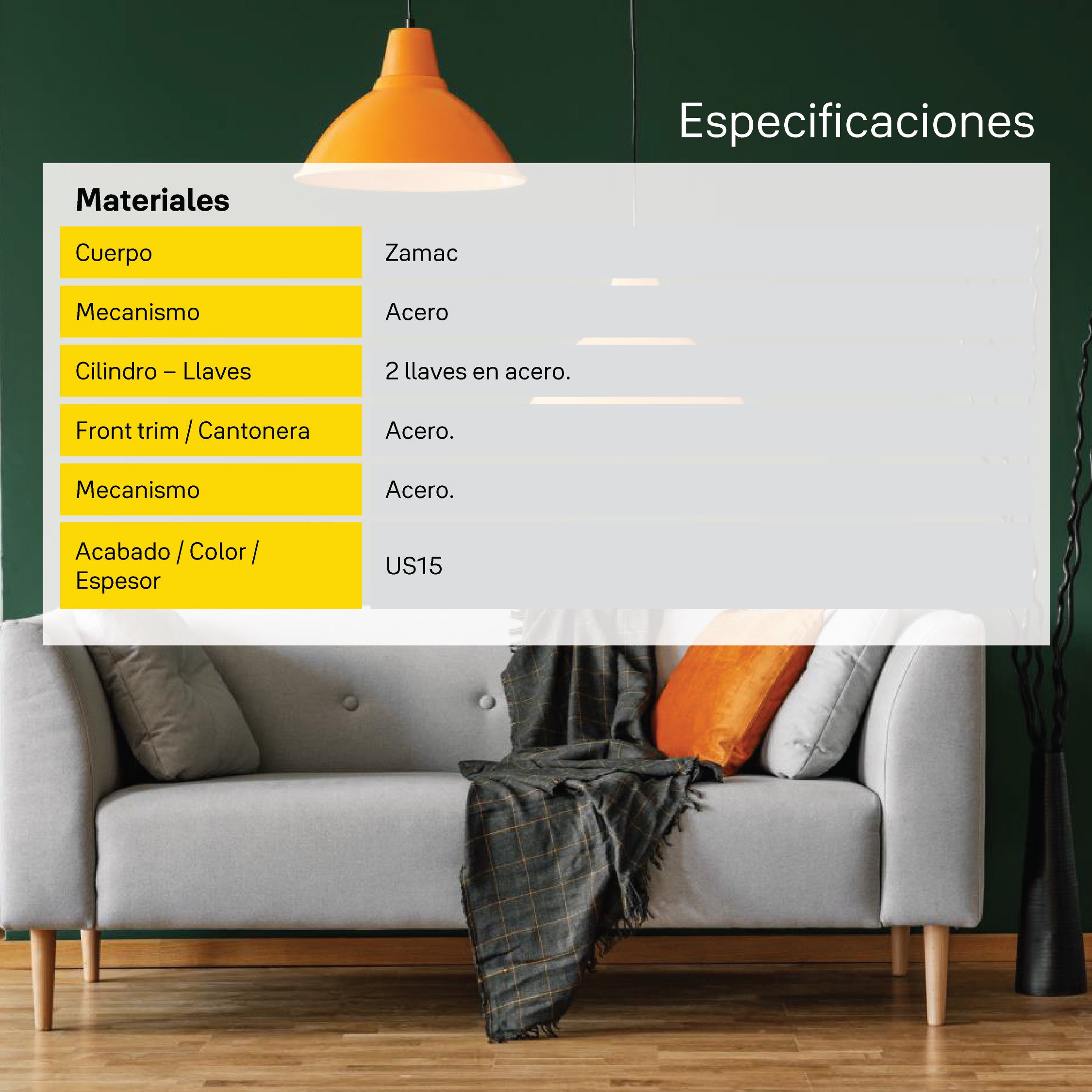 Cerradura digital Lia silver (Embutir)