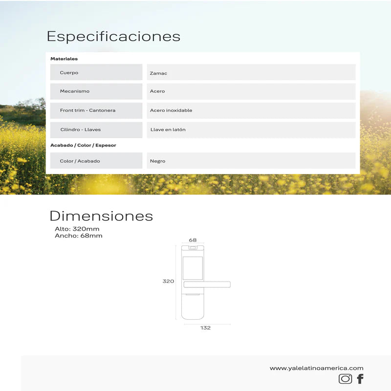 Cerradura digital YMF40A*