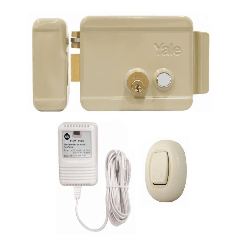 Kit cerradura 678 + Transformador + Botón