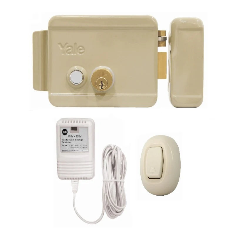 Kit cerradura 678 + Transformador + Botón