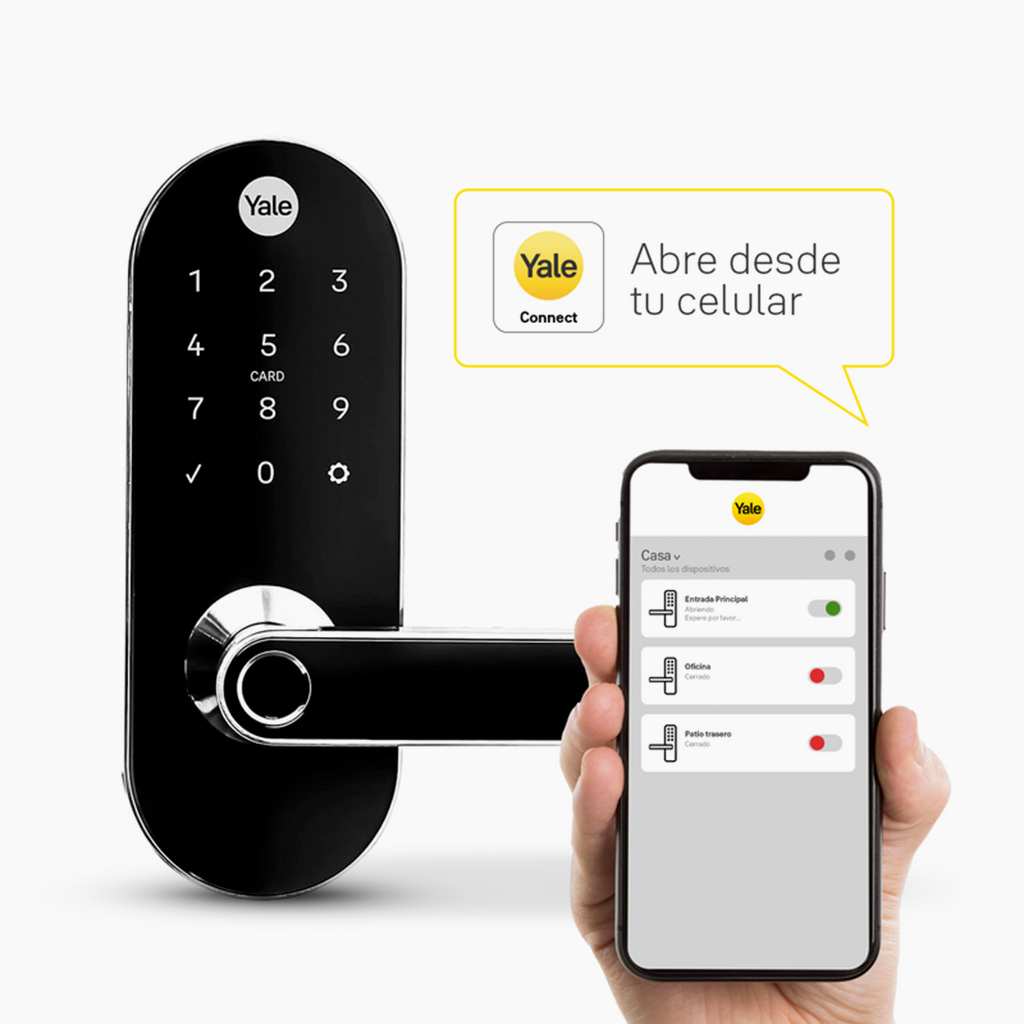Cerrojo Digital YMC420D + kit apertura con celular*