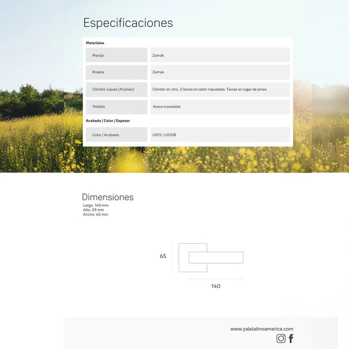 Manija Biométrica con Teclado
