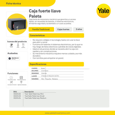 Caja Fuerte Tradicional Mediana*