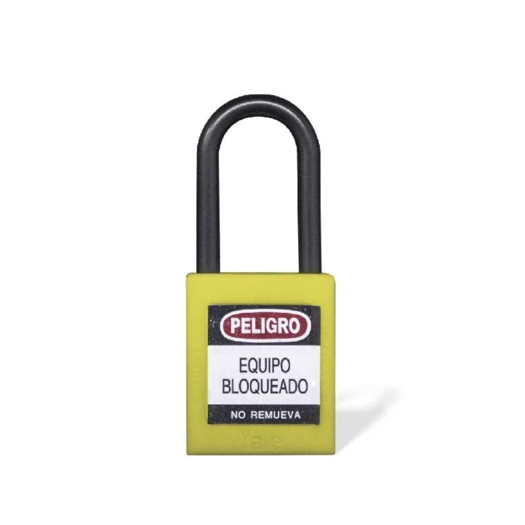 Candado Gancho Nylon Amarillo B