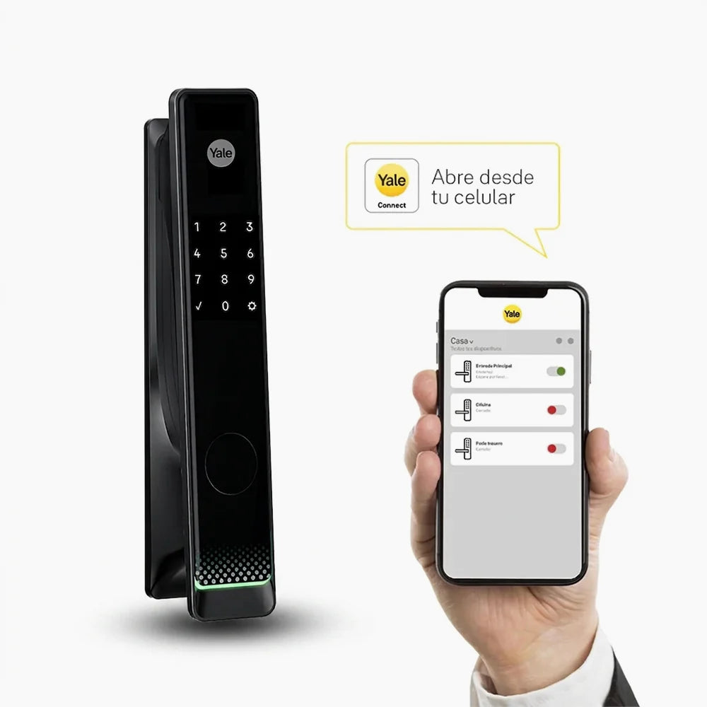 Cerradura Digital de Embutir Gemini + kit yale connect*