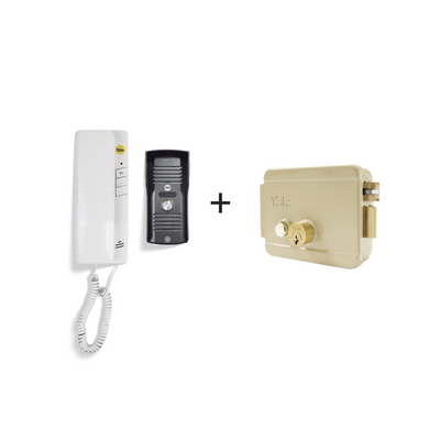 Kit  Cerradura Eléctrica 678 + Intercomunicador + Portero