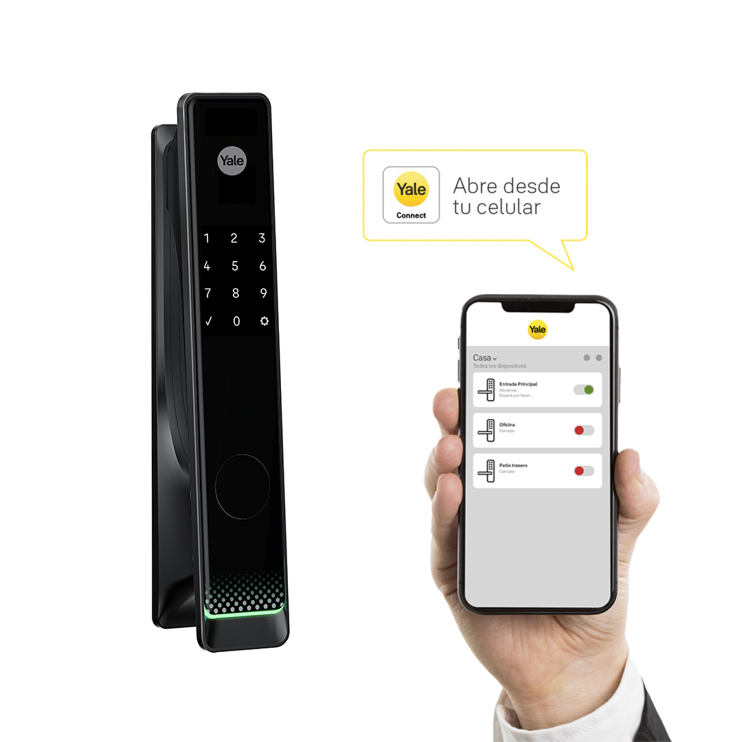 Cerradura Digital de Embutir Gemini + kit yale connect