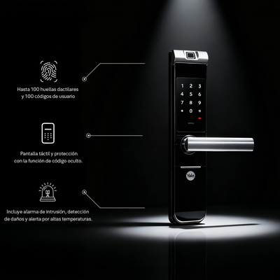 Cerradura digital YMF40A + kit apertura con celular*