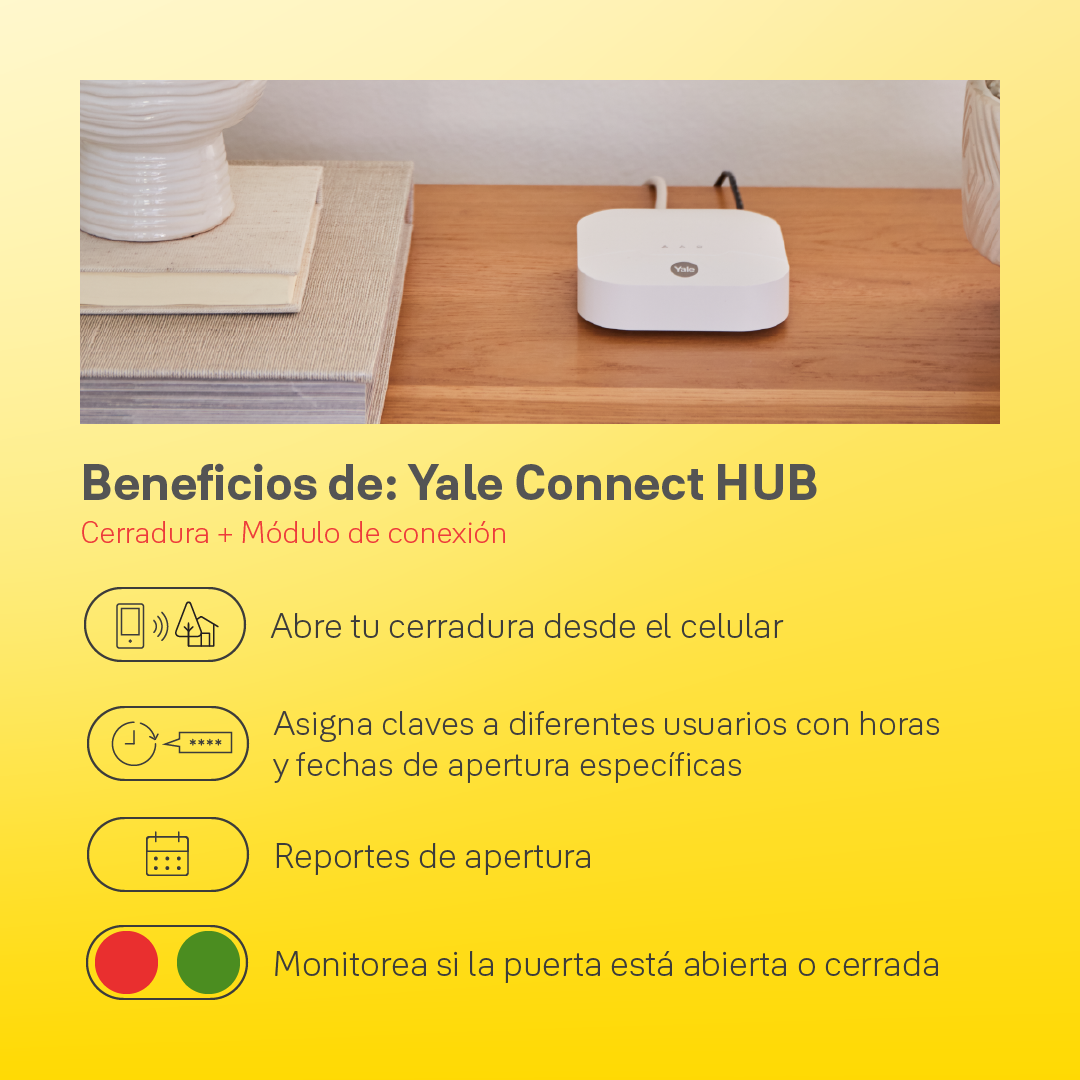 Módulo de conexión Yale Connect HUB + Zigbee YMF - YDF*