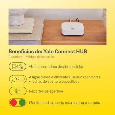 Cerradura de embutir Digital YMC420 + kit apertura con celular