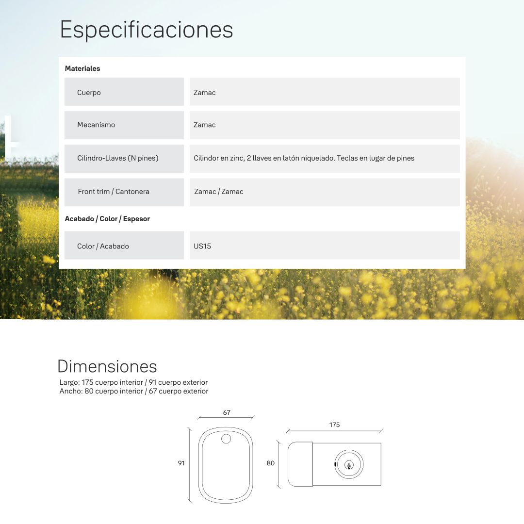 Cerrojo Digital YXR256
